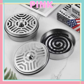 Hộp Inox Đựng Nhang Muỗi Có Nắp Đậy An Toàn