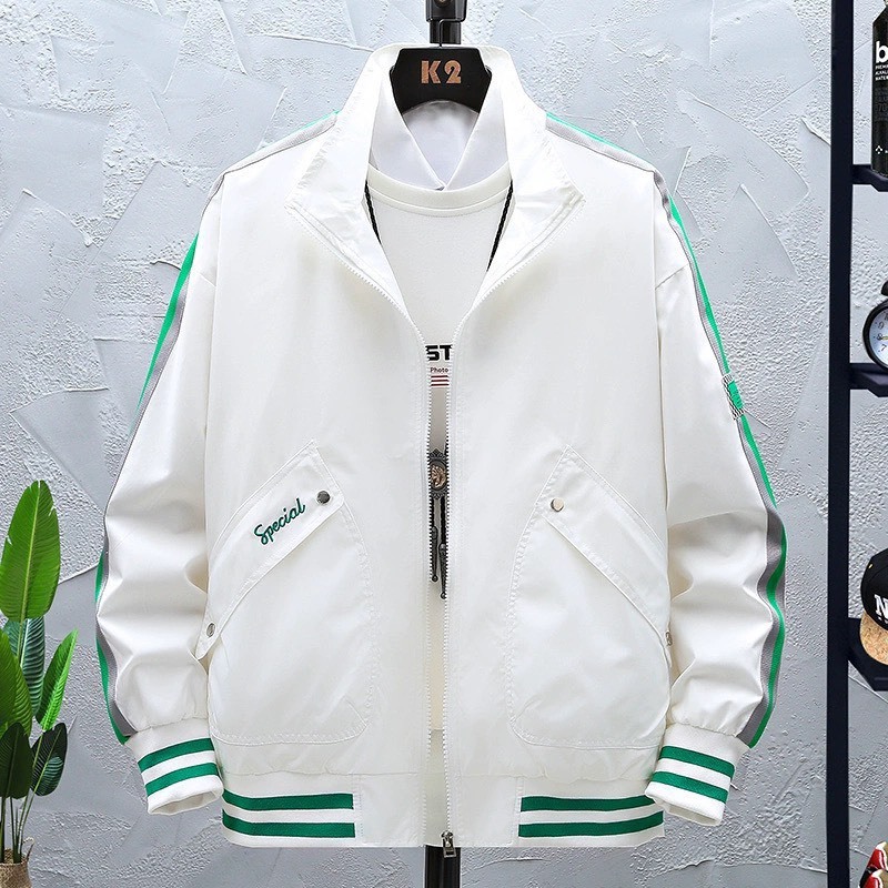 ÁO KHOÁC DÙ NAM NỮ 2 LỚP KHÔNG NÓN CHẠY SỌC CÁNH TAY SIÊU ĐẸP