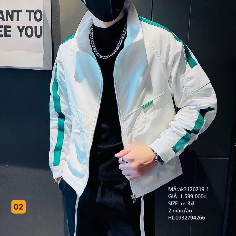 ÁO KHOÁC DÙ NAM NỮ 2 LỚP KHÔNG NÓN CHẠY SỌC CÁNH TAY SIÊU ĐẸP