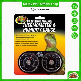 Nhiệt kế & Ẩm kế 2 trong 1 cơ cho chuồng bò sát Zoomed [CHÍNH HÃNG] ohmypet