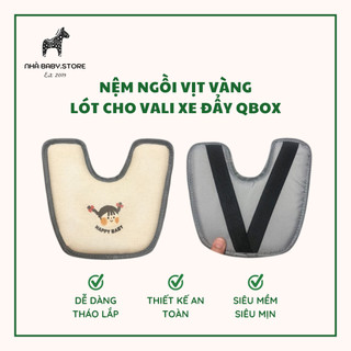 Nệm ngồi cho vali xe đẩy Qbox - Nệm Qbox cho bé - Nệm ngồi trên vali xe đẩy 21,5L - Nệm vali 21,5L