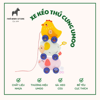 Xe kéo thú cưng đồ chơi vận động cho bé chính hãng UMOO