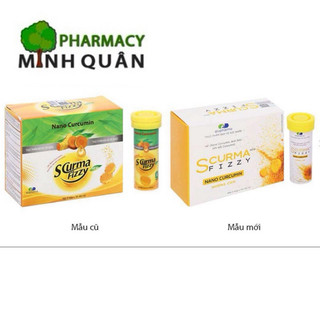 Viên sủi nghệ Nano Curcumin Scurma Fizzy đau bao tử loét tá tràng chống trào ngược dạ dày thực quản giảm đau 20 viên