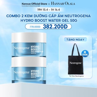  Combo 2 Kem dưỡng cấp ẩm Neutrogena® Hydro Boost Water Gel 50G tặng 1 Túi Tote NEUTRO