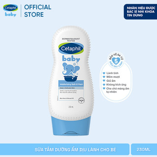 Sữa tắm dưỡng ẩm dịu lành cho bé CETAPHIL BABY MOIST BATH & WASH 230ML