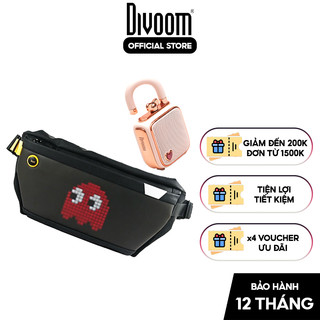 Combo Túi Divoom - Pixoo-SlingBag hiển thị màn hình Led và Loa Bluetooth Lovelock Pink