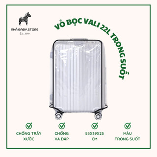 Vỏ bọc vali chống trầy xước - Bao bọc vali chống nước - Vỏ vali trong suốt 22L