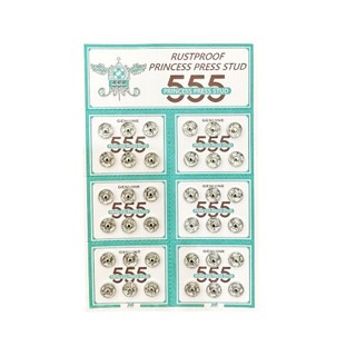 Set 36 bộ nút bóp áo dài màu trắng 555