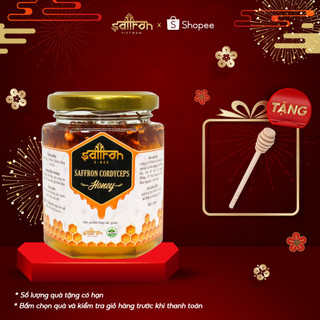 Mật Ong Saffron Đông Trùng Hạ Thảo 180ml/lọ thương hiệu Saffron Việt Nam Saffron Cordyceps Honey