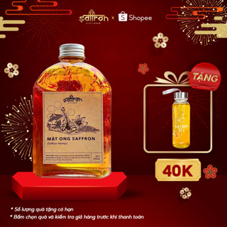 Mật ong ngâm Saffron 250ml/lọ chai thủy tinh tiện dụng thương hiệu Saffron Việt Nam