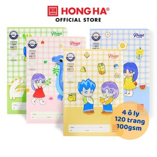 Vở 4 ô ly 120 trang Hồng Hà School Nuna định lượng 100gsm - 0605