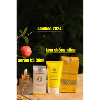 Comboo 2024 Serrum B5 30ml và kem chống nắng Face Bamboo