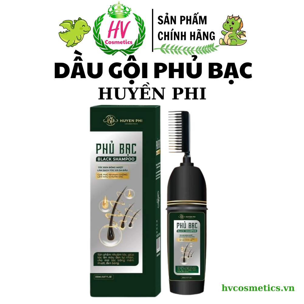 Dầu Gội Phủ Bạc Huyền Phi Black Shampoo 200ml