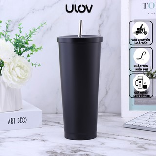 Bình Giữ Nhiệt Khắc Tên Cao Cấp Coffee Inox 304 Mạ Vàng 750ml, giữ nhiệt 12 tiếng hàng chính hãng ULOV - COCGN07