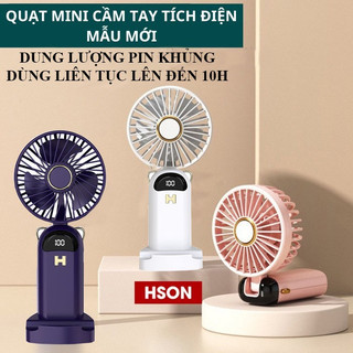 Quạt mini cầm tay để bàn tích điện 5 chế độ chế độ phù hợp nhân viên văn phòng ,trẻ nhỏ học sinh sinh viên T-Home&More