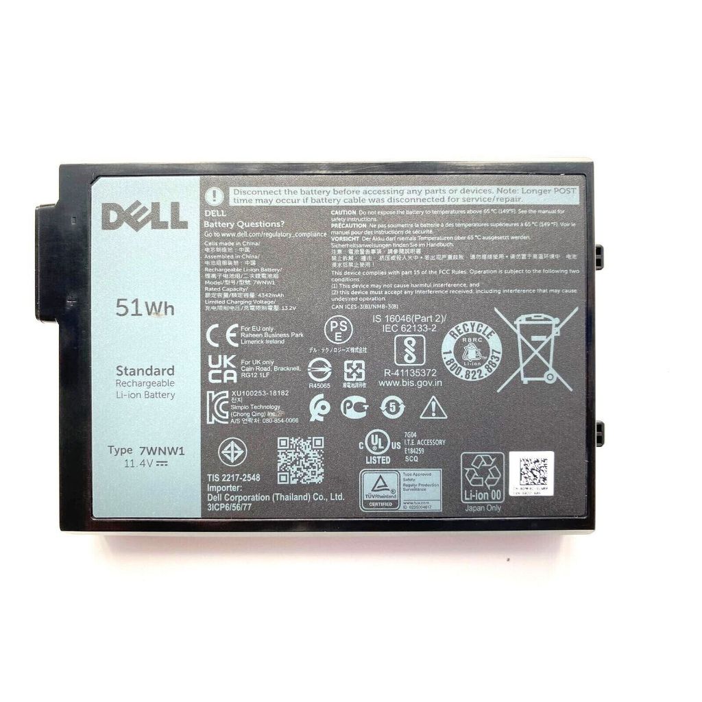 PIN (Original) DELL Latitude Rugged 5420 5424 7424 7WNW1 Battery