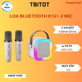Loa bluetooth K12  TBITOT Không Dây mini Kèm 2 Micro, Thiết Kế Nhỏ Gọn Tiện Dụng, Có Thể Thay Đổi Giọng, Dễ Sử Dụng