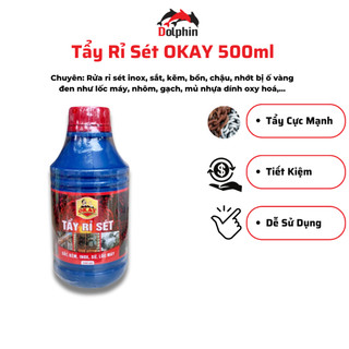 Nước tẩy rỉ sét okay tẩy inox, tẩy bồn, tẩy chậu, tẩy máy móc, tẩy gạch