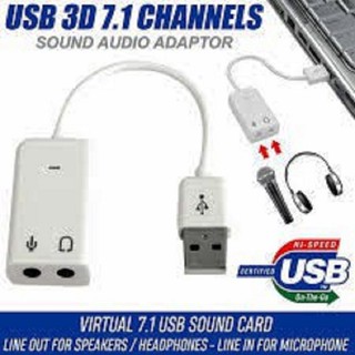 USB sound âm thanh 3D Taiwan 7.1 (Đen)