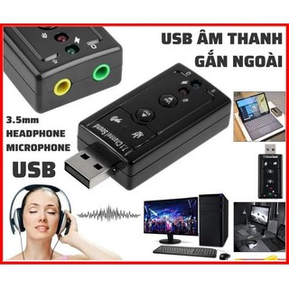 USB sound âm thanh 3D Taiwan 7.1 (Đen)
