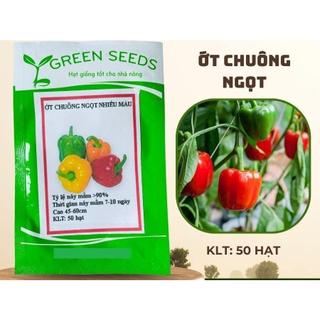 HẠT GIỐNG ỚT CHUÔNG NHIỀU MÀU SAI QUẢ GÓI 30 HẠT