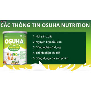 Sữa hạt dinh dưỡng Osuha - Nutrition