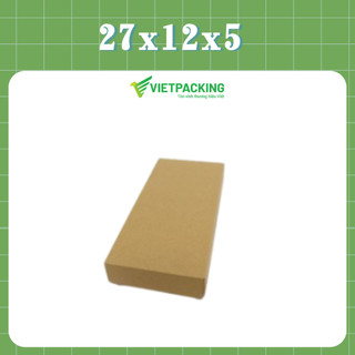 Combo 20 Hộp Carton Nắp Rời 27x12x5 đựng tất vớ đẹp, hộp cứng cáp, giá rẻ siêu tiết kiệm