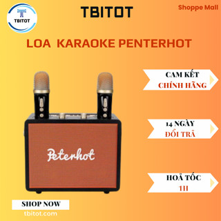 Loa Karaoke Bluetooth Peterhot A107W phiên bản mới độc đáo 2023 không dây âm thanh đỉnh tặng kèm 2 mic Linkeetech