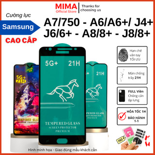 Kính cường lực 21H Samsung A7 A750 A8 A8+ J6 J6+ J8 J8+ J4+ plus Full chống xước màn hình
