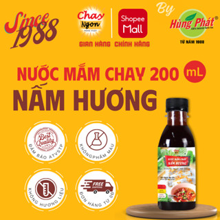 Nước Mắm Chay Nấm Hương Ngon Tuyệt Chai 200ml - Đậm Vị Mắm Từ Cốt Nấm Hương