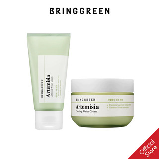Bộ Kem Dưỡng Cấp Ẩm, Mịn Da BRING GREEN ARTEMISIA CALMING WATER CREAM 75ML 1+1 SET