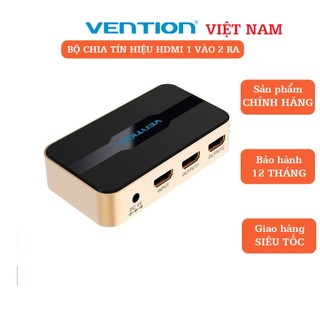 Bộ chia tín hiệu HDMI 1 vào 2 ra Vention hỗ trợ 3D, 4k có nguồn