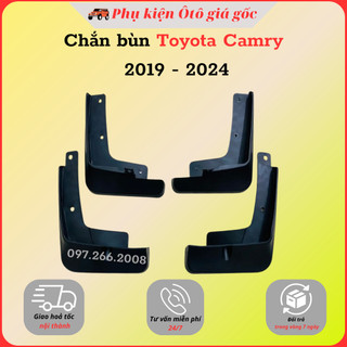Bộ 4 chắn bùn xe Toyota Camry 2019 - 2022, 2023, 2024 nhựa dẻo cao cấp (tặng kèm ốc vít)