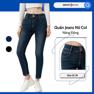 Quần dài nữ jeans col cơ bản dq103j8283