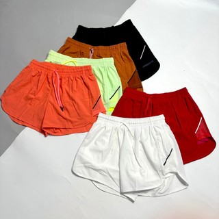 Quần Short Thể Thao Nữ 2 Lớp Phối Viền Lưới Vải Dù Tập Gym, Yoga, Chạy bộ - QN06