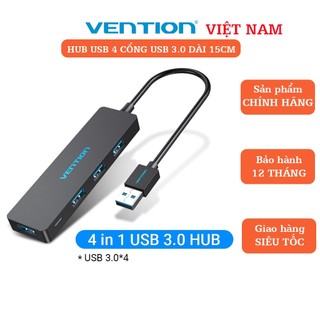 Hub bộ chia cổng usb 3.0 vention dành cho pc, laptop- bảo hành 1 năm