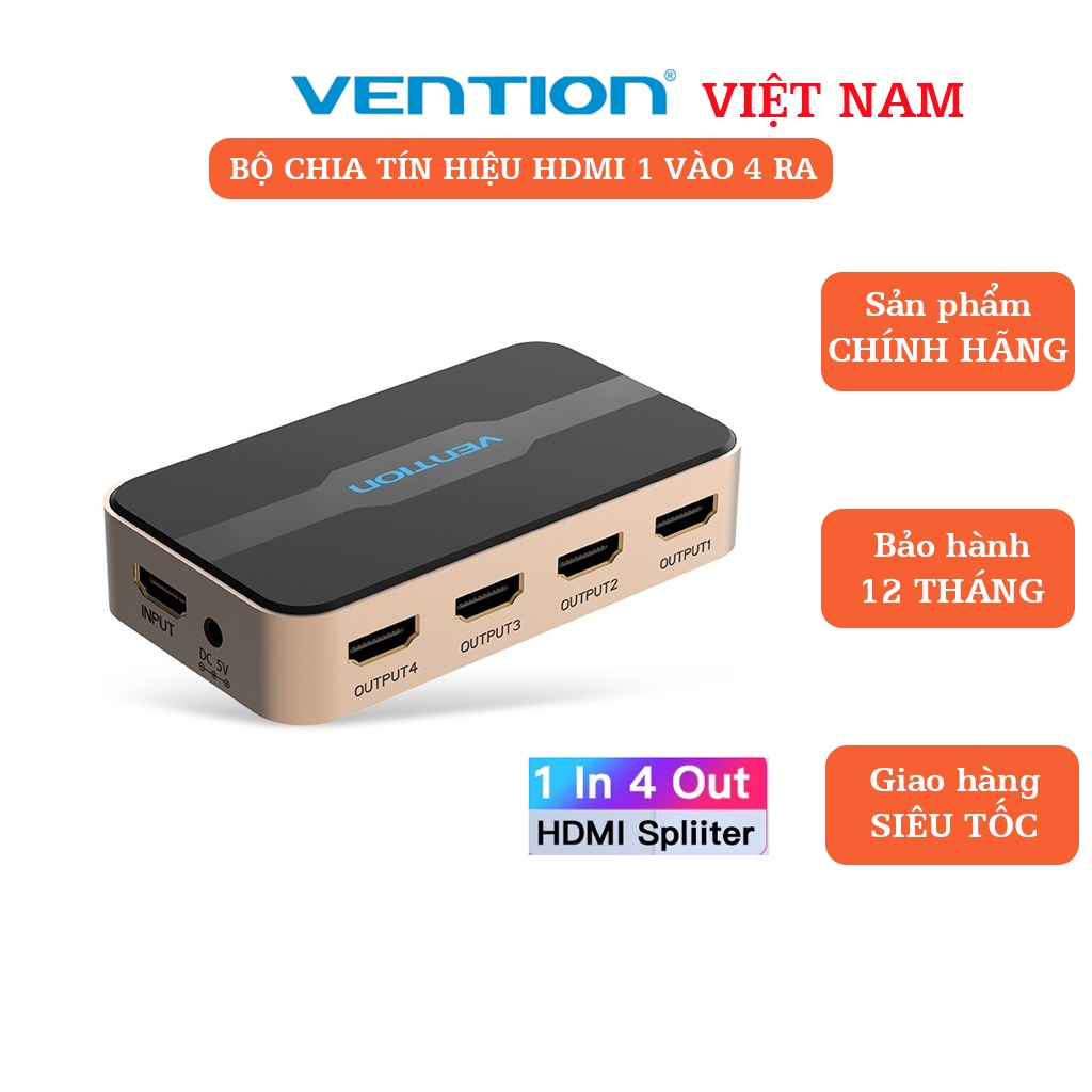 Bộ chia tín hiệu HDMI 1 vào 4 ra Vention ACCG0
