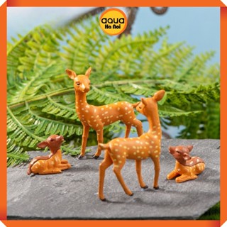 Mô hình hươu sao mini trang trí tiểu cảnh, sen đá, terrarium, hồ cá, bể cá cảnh thủy sinh