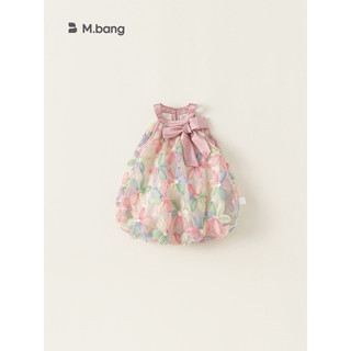 Váy công chúa đính nơ hoạ tiết hoa rực rỡ cho bé gái mbang Q24082