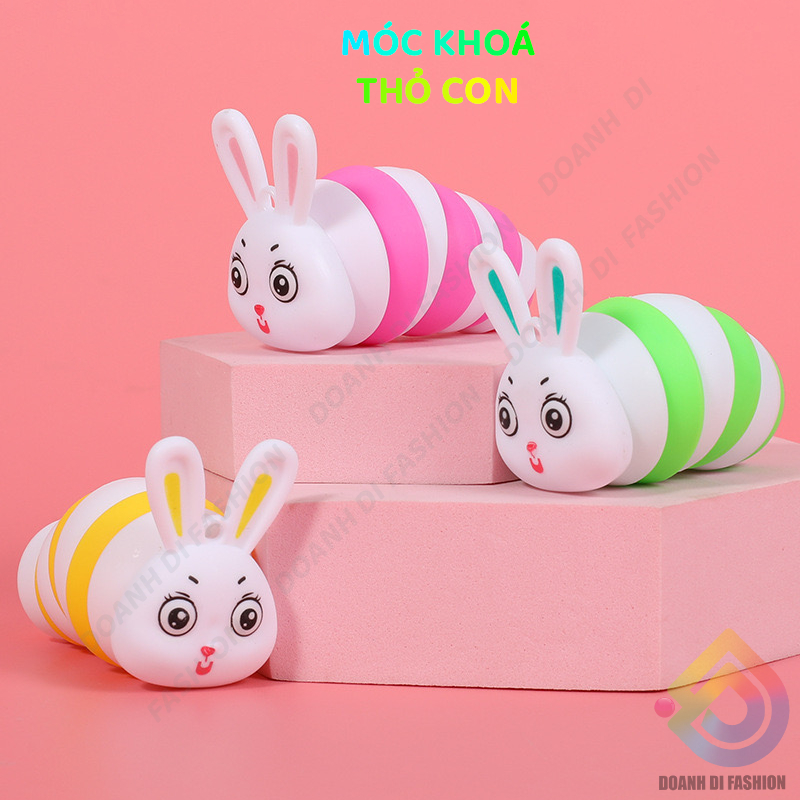 Móc Khóa Thỏ Con, Móc Ba Lô Con Sên, Móc Treo Tôm, Đồ Chơi Con Sâu, Móc Khoá Popit Nhiều Màu Giảm Căng Thẳng Xả Stress