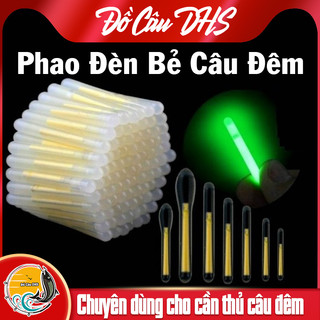 Phao đèn bẻ câu đêm, 10 bóng phao phát sáng câu đêm tiện lợi - đồ câu dhs