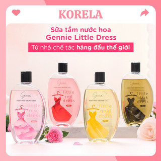 Sữa tắm nước hoa nữ Gennie Little Dress 450ml sạch sâu dưỡng ẩm lưu hương đến 8 giờ KORELA STNH01