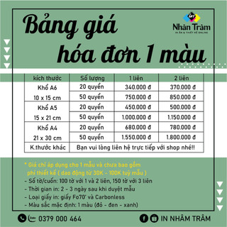 20 cuốn hòa đơn 2 liên khổ a5
