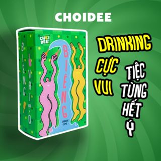 Bộ bài drinking game Biêng Choidee, bộ bài uống chơi nhóm tụ tập cuối tuần, đi du lịch cực vui 60 lá