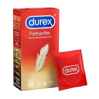 Bao cao su Durex Fetherlite siêu mỏng, chân thật.Hộp 12 bcs size 52.5mm