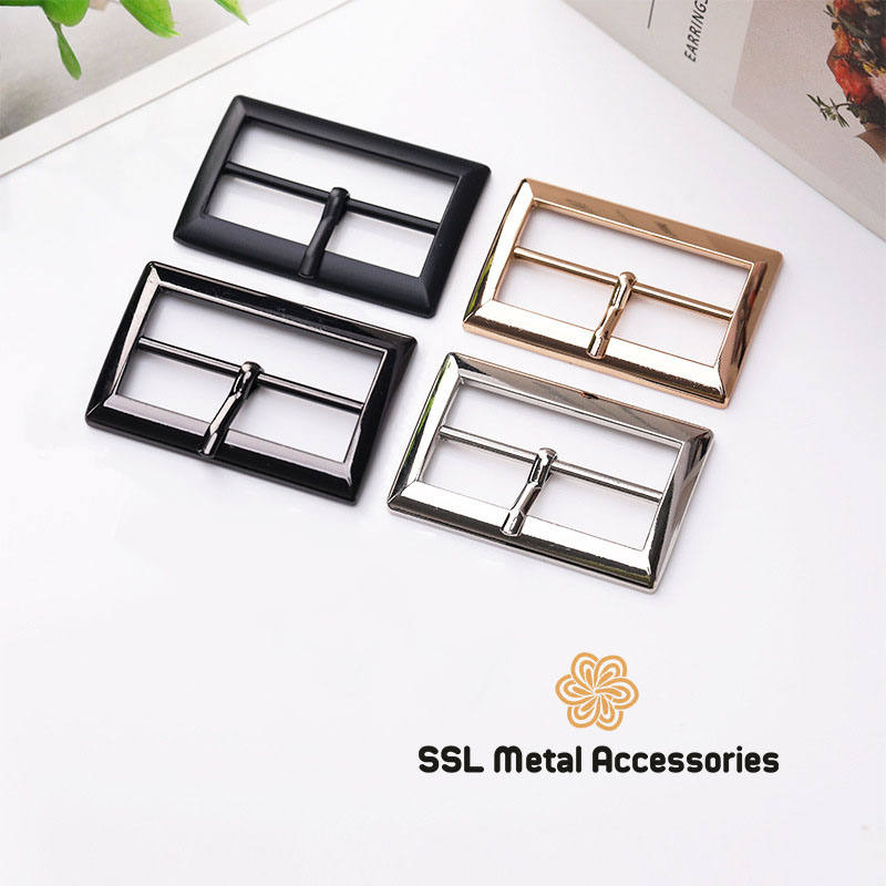 Khóa dây nịch mặt kim loại hình chữ nhật nhiều màu - Alloy buckle JD-F40 30mm/40mm