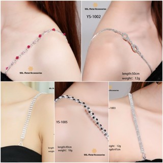   1 cặp  Dây áo ngực bra cao cấp thời trang mới đính đá hạt lấp lánh sang chảnh dùng cho áo hở cổ YS-1000-YS-1006 