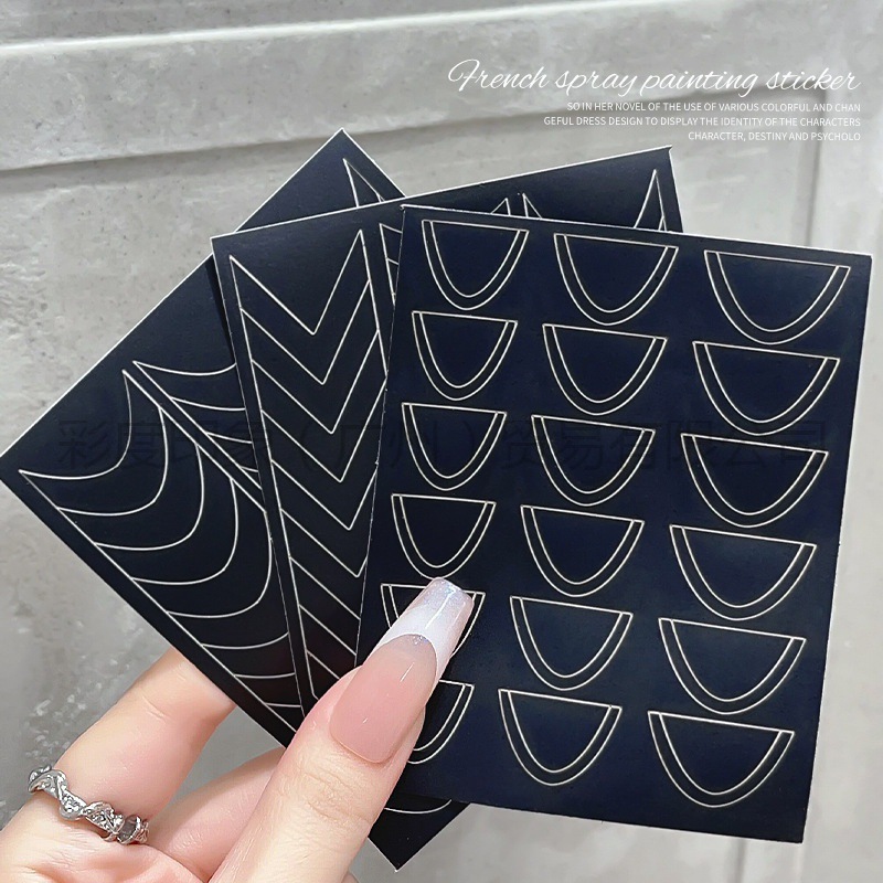 Sticker dán móng dặm ombre , fen đầu móng