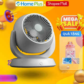 Quạt Mini ONEBI Tích Điện Để Bàn X517, Quạt Tích Điện Không gây Tiếng Ồn, Xoay 120 Độ, Quạt Lưu Thông Không Khí, Sạc USB