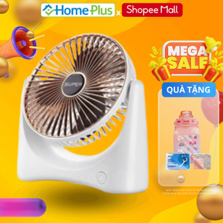Quạt Tích Điện ONEBI Super Fan, Quạt Tích Điện Mini Để Bàn, Quạt Để Bàn 3 Chế Độ Mát Xoay 360 Độ